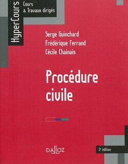 Front cover_Procédure civile