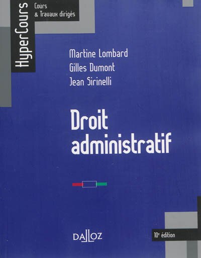 Front cover_Droit administratif