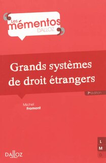 Couverture_Grands systèmes de droit étrangers