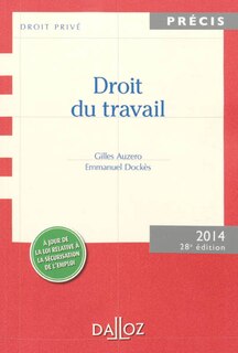 Front cover_Droit du travail : 2014