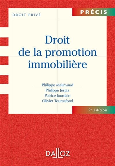 Front cover_Droit de la promotion immobilière