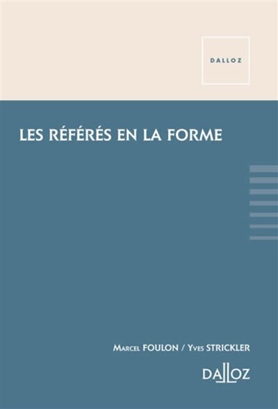Front cover_Le r&eacute;f&eacute;r&eacute; en la forme