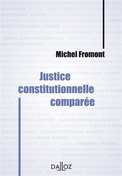Front cover_Justice constitutionnelle comparée