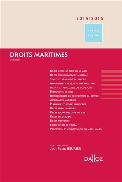 Couverture_Droits maritimes 2015-2016