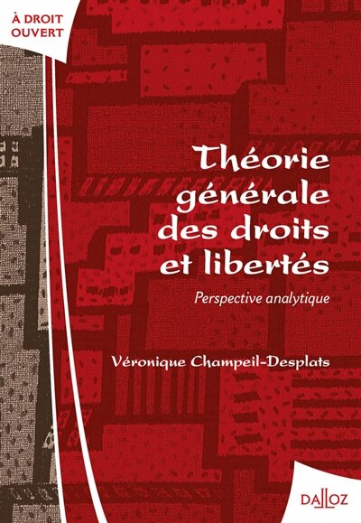 Couverture_Théorie générale des droits et libertés : perspective analytique