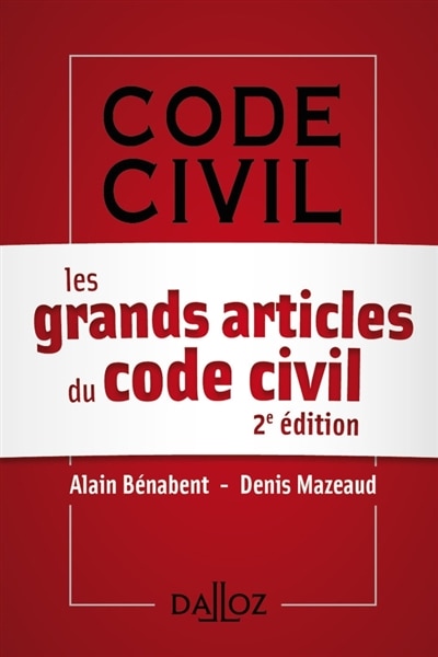 Couverture_Les grands articles du code civil