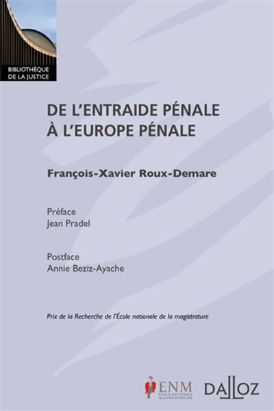 Front cover_De l'entraide pénale à l'Europe pénale