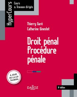 Couverture_Droit pénal, procédure pénale