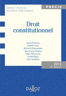 Couverture_Droit constitutionnel 2015