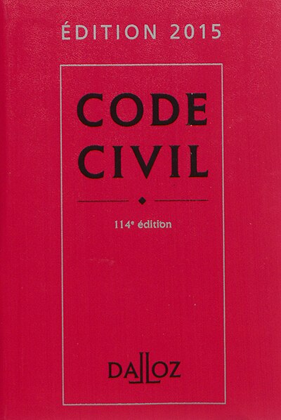 Front cover_Code civil 2015