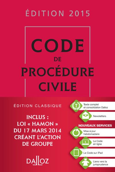 Front cover_Code de proc&eacute;dure civile 2015