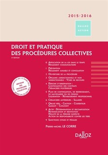 Front cover_Droit et pratique des procédures collectives 2015-2016