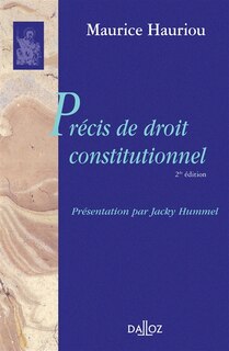 Front cover_Précis de droit constitutionnel