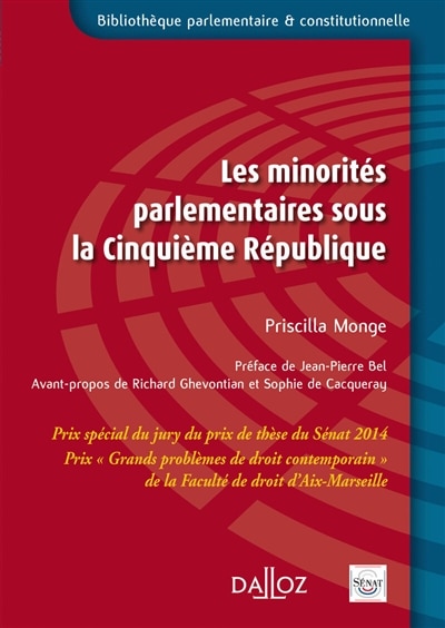 Couverture_Les minorités parlementaires sous la cinquième République