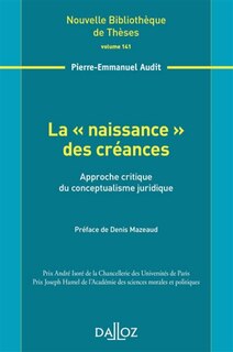 Front cover_La naissance des créances