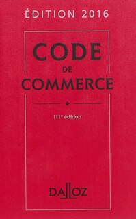 Front cover_Code de commerce 2016