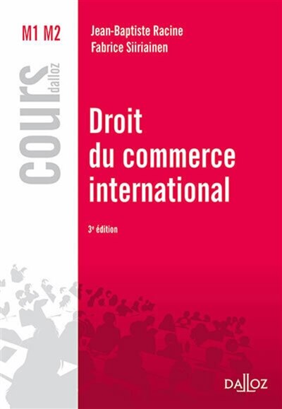 Front cover_Droit du commerce international