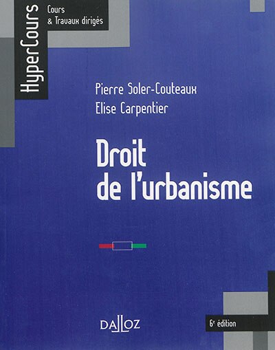 Couverture_Droit de l'urbanisme