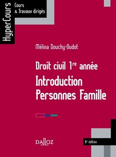 Couverture_Droit civil 1re année : introduction, personnes, famille