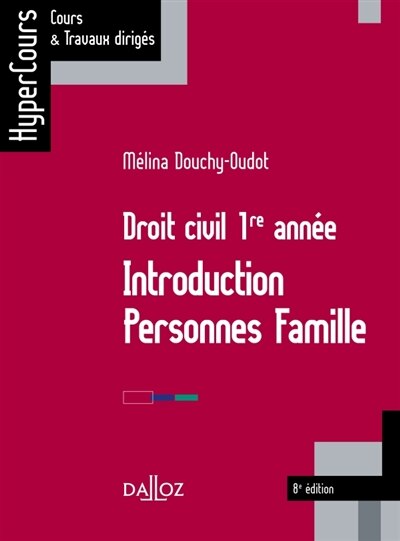 Couverture_Droit civil 1re année : introduction, personnes, famille