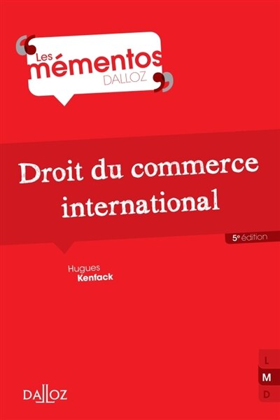 Front cover_Droit du commerce international