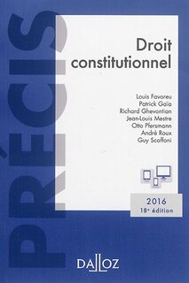 Couverture_Droit constitutionnel 2016