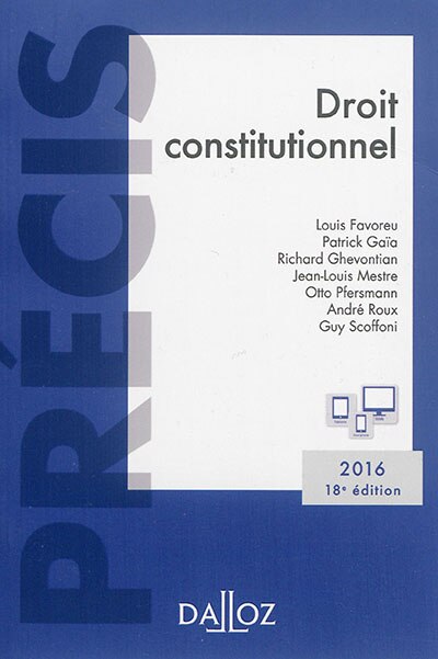 Couverture_Droit constitutionnel 2016