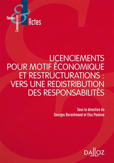 Couverture_Licenciements pour motif économique et restructurations