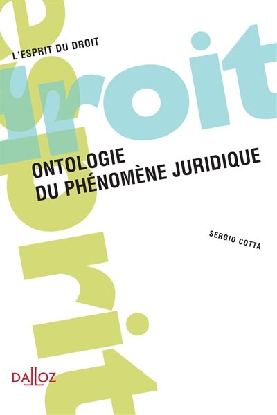 Front cover_Ontologie du phénomène juridique