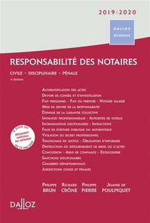 Front cover_Responsabilité des notaires 2019-2020