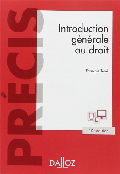 Front cover_Introduction générale au droit