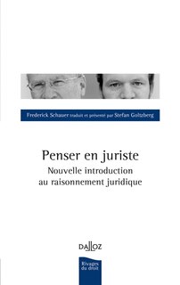 Couverture_Penser en juriste : nouvelle introduction au raisonnement juridique