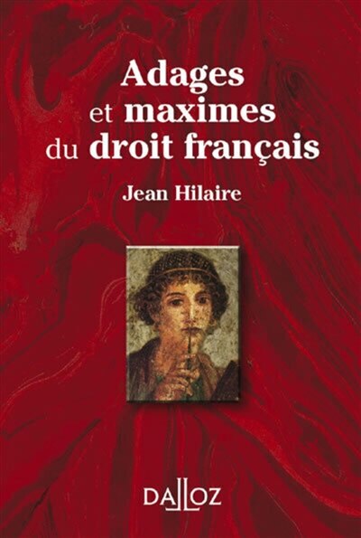 Front cover_Adages et maximes du droit français