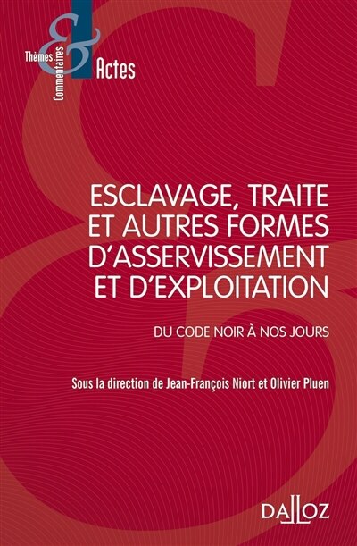 Couverture_Esclavage, traite et autres formes d'asservissement et d'exploitation