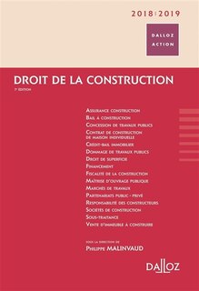 Couverture_Droit de la construction 2018-2019