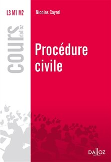 Front cover_Procédure civile