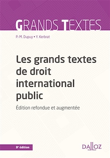 Front cover_Les grands textes de droit international public