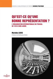 Couverture_Qu'est-ce qu'une bonne représentation ?