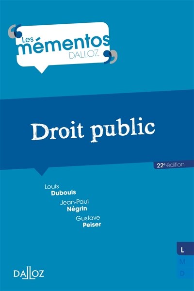 Front cover_Droit public
