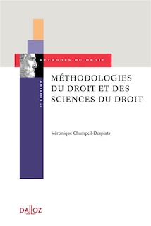 Couverture_M&eacute;thodologies du droit et des sciences du droit