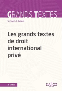Couverture_Les grands textes de droit international privé