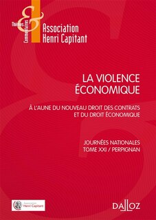 Couverture_La violence économique : à l'aune du nouveau droit des contrats et du droit économique
