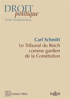 Couverture_Le tribunal du Reich comme gardien de la Constitution