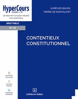 Front cover_Contentieux constitutionnel : M1, M2