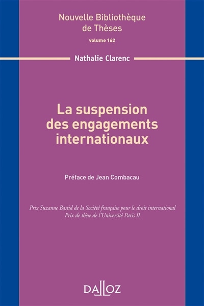 Front cover_La suspension des engagements internationaux