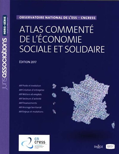 Couverture_Atlas commenté de l'économie sociale et solidaire 2017