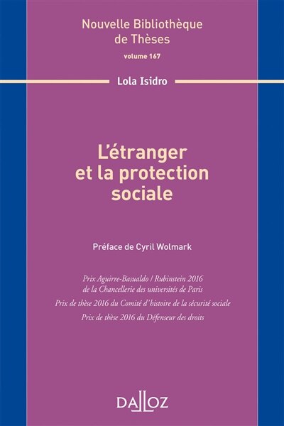 Couverture_L' &eacute;tranger et la protection sociale