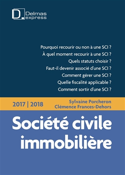Couverture_Société civile immobilière 2017-2018