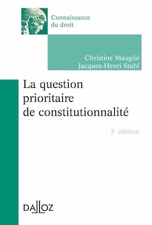 Front cover_La question prioritaire de constitutionnalité
