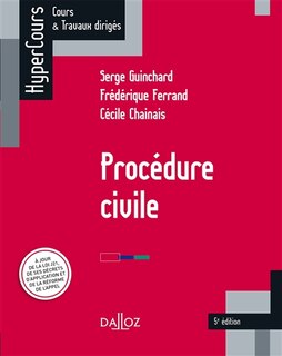 Front cover_Procédure civile